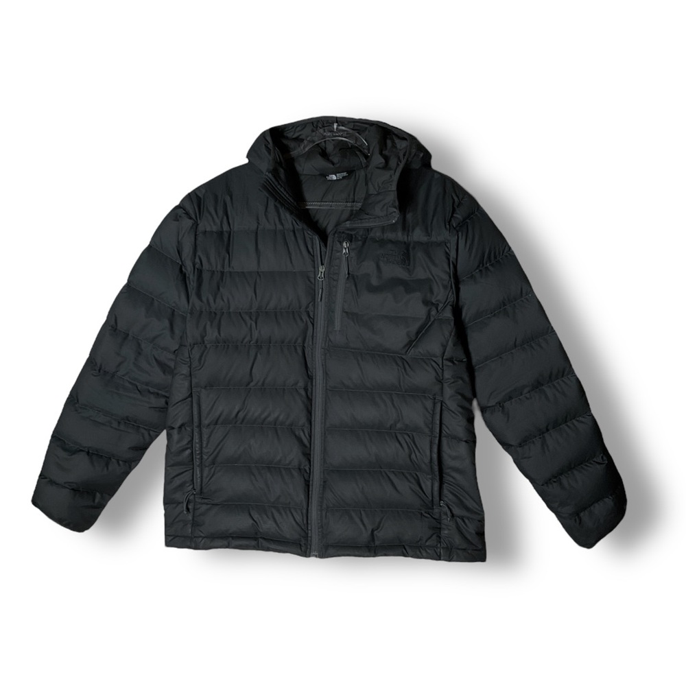 The North Face Mens Aconcagua Jacket Sz XL Hooded Down Puffer Black - Picture 1 of 13